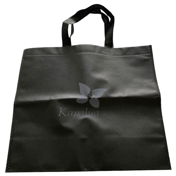 NEW KAPALUA Maui Black & Gray Tote Bag 15 x 13 x 6 - Picture 1 of 4